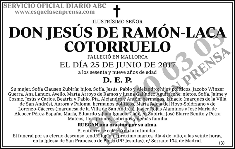 Jesús de Ramón-Laca Cotorruelo